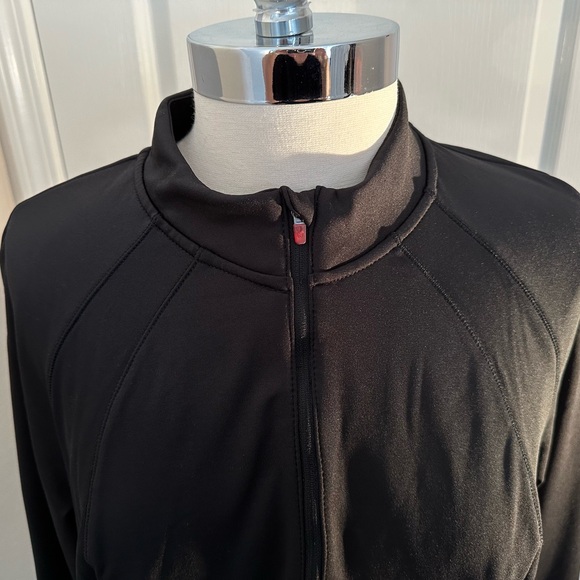 Spyder Black Quarter-Zip Long-Sleeve Shirt With Zip Pockets Size XL NWOT - Picture 2 of 9